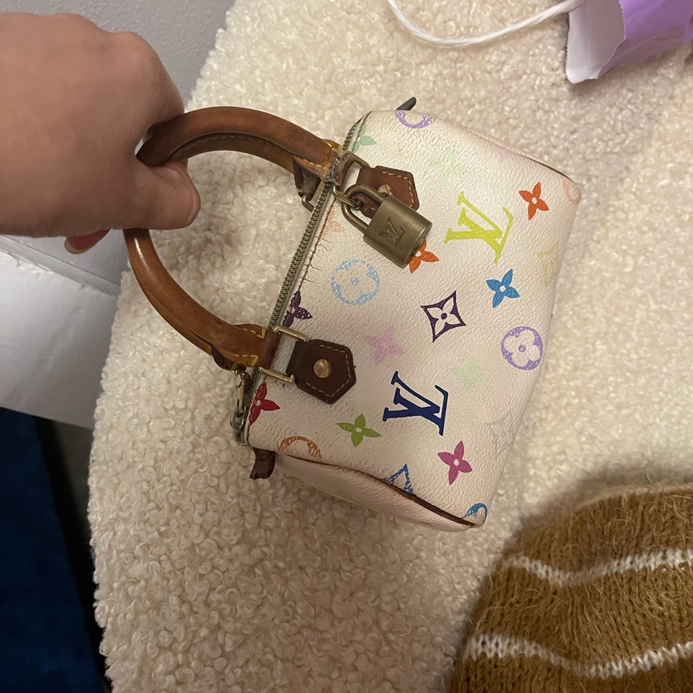 Authentic Louis Vuitton mini speedy multicolor